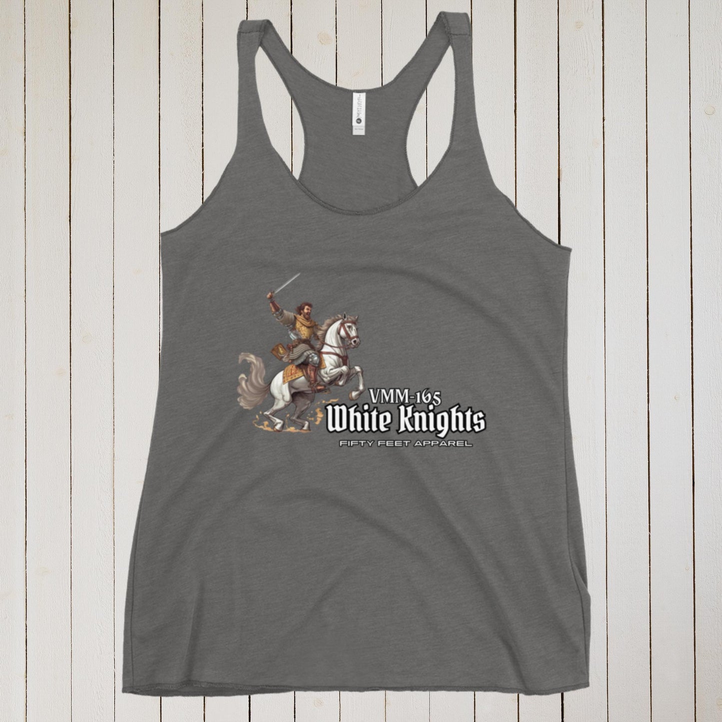 White Knights VMM-165 Women's Racerback Tank