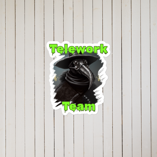 Telework Team Bubble-free stickers