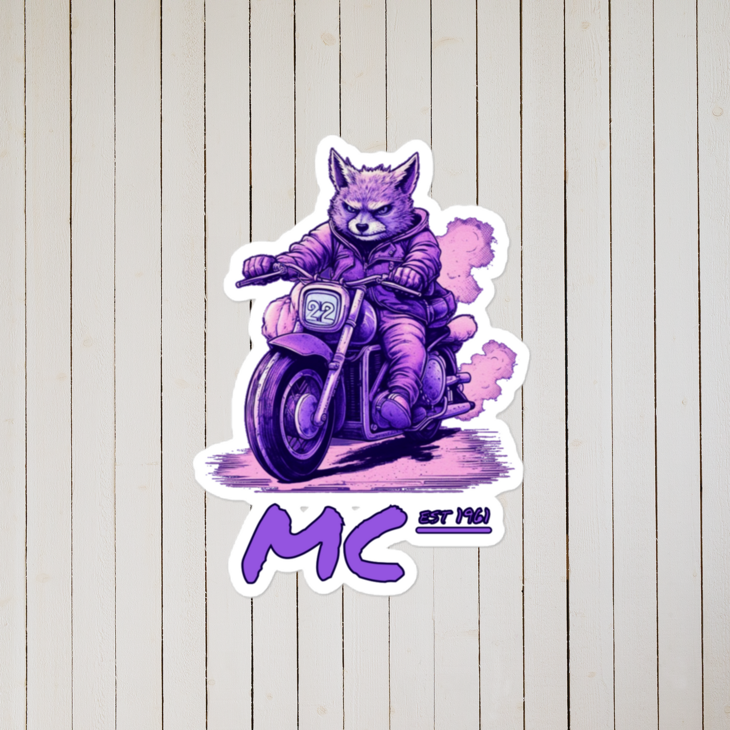 Purple Foxes MC VMM-364 Bubble-free stickers