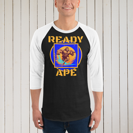 Ready Ape Unisex 3/4 sleeve raglan shirt