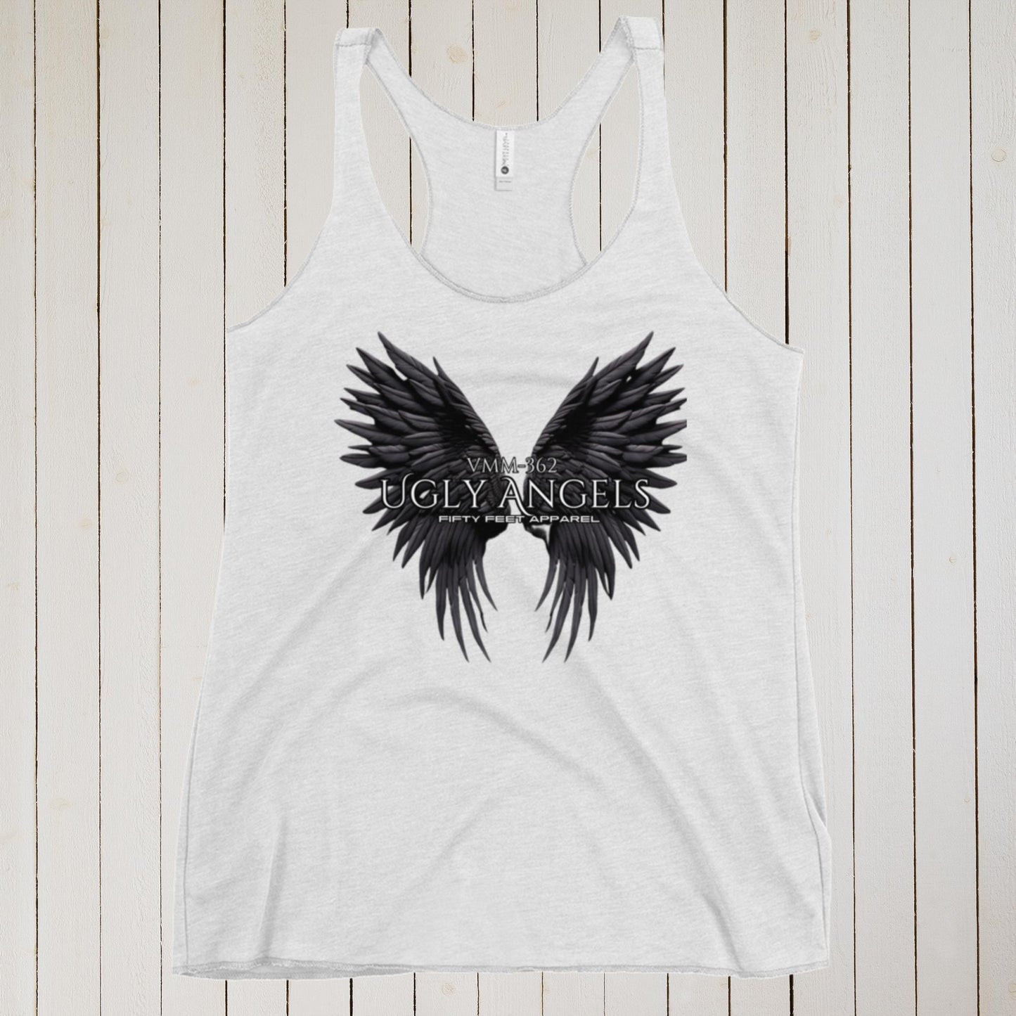 Ugly Angels Wings Edition VMM-362 Women's Racerback Tank