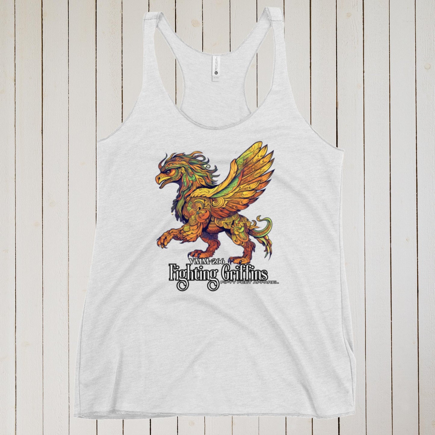 Fighting Griffins 266 Graffiti Edition Women's Racerback Tank