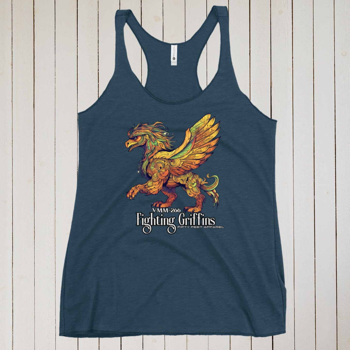 Fighting Griffins 266 Graffiti Edition Women's Racerback Tank