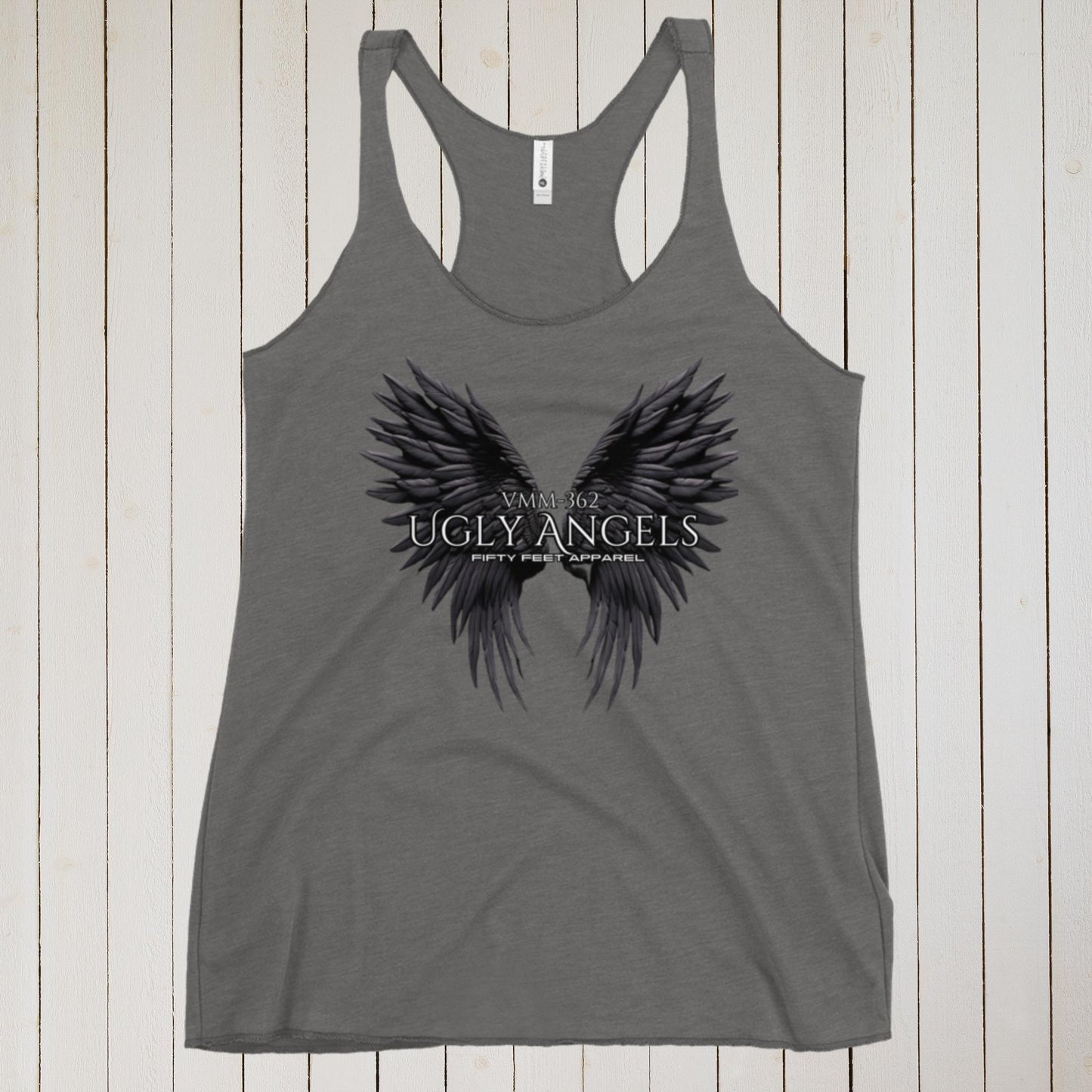 Ugly Angels Wings Edition VMM-362 Women's Racerback Tank