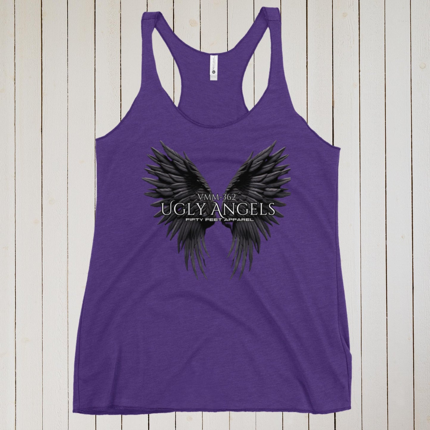 Ugly Angels Wings Edition VMM-362 Women's Racerback Tank