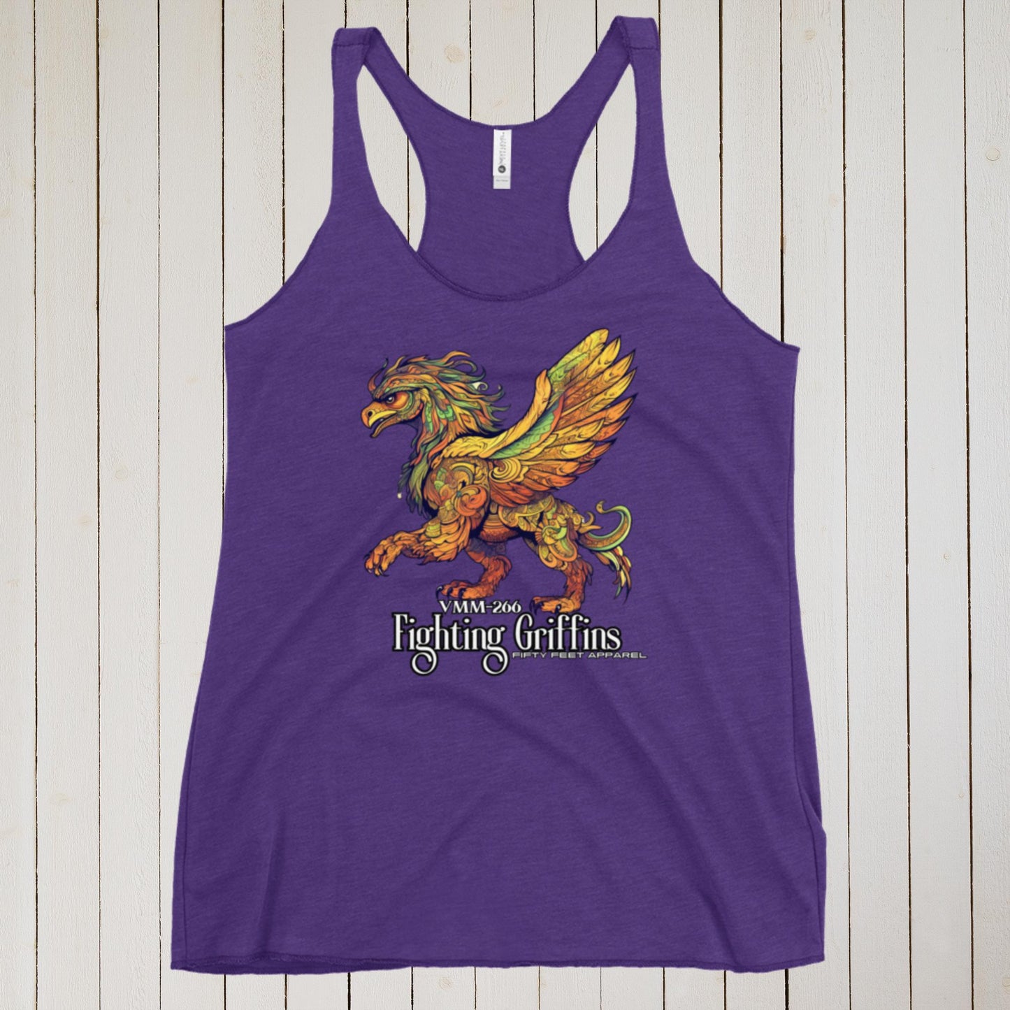 Fighting Griffins 266 Graffiti Edition Women's Racerback Tank