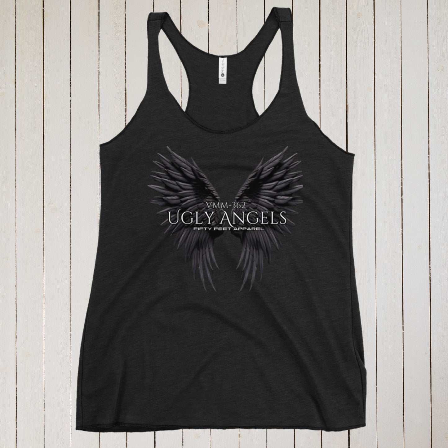 Ugly Angels Wings Edition VMM-362 Women's Racerback Tank