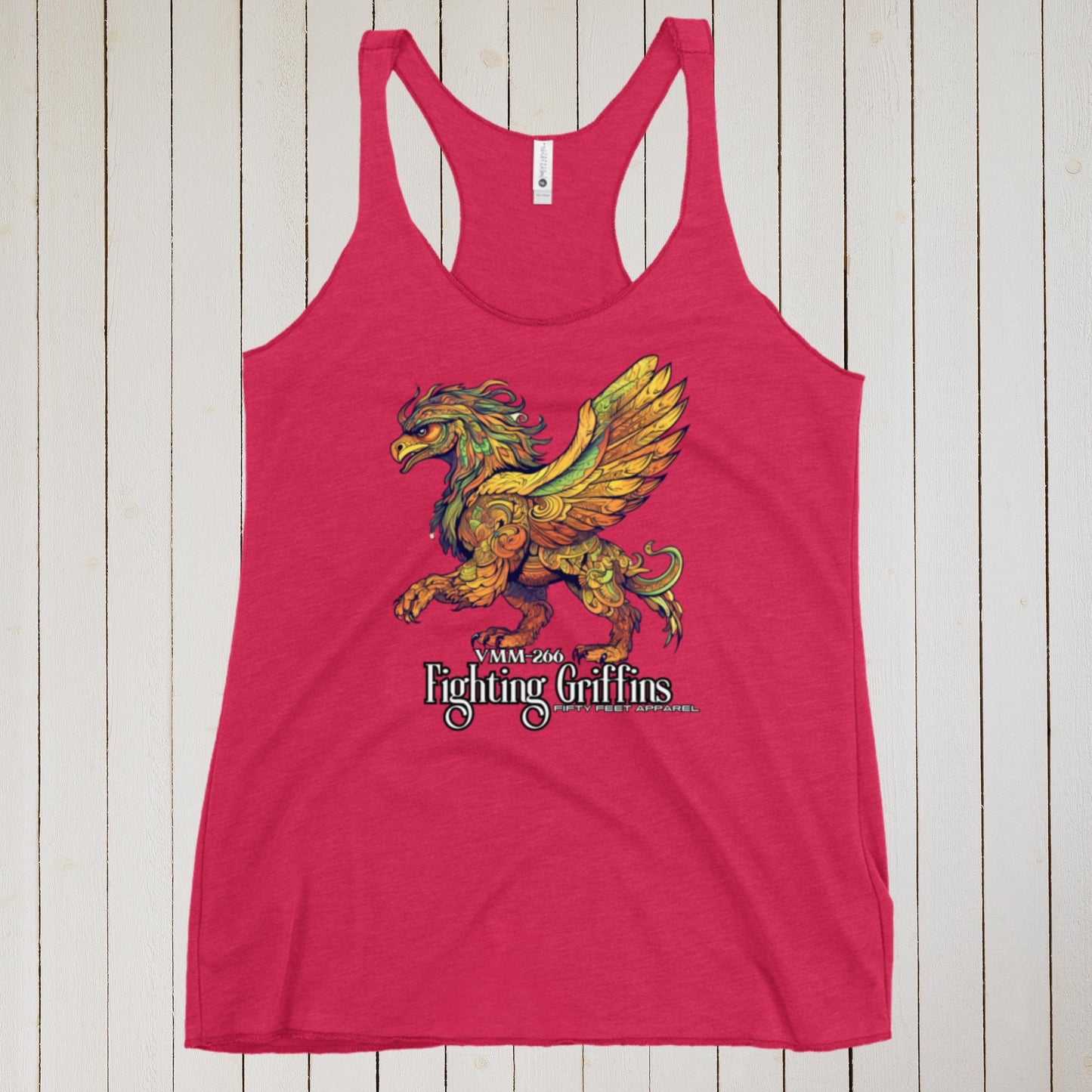 Fighting Griffins 266 Graffiti Edition Women's Racerback Tank