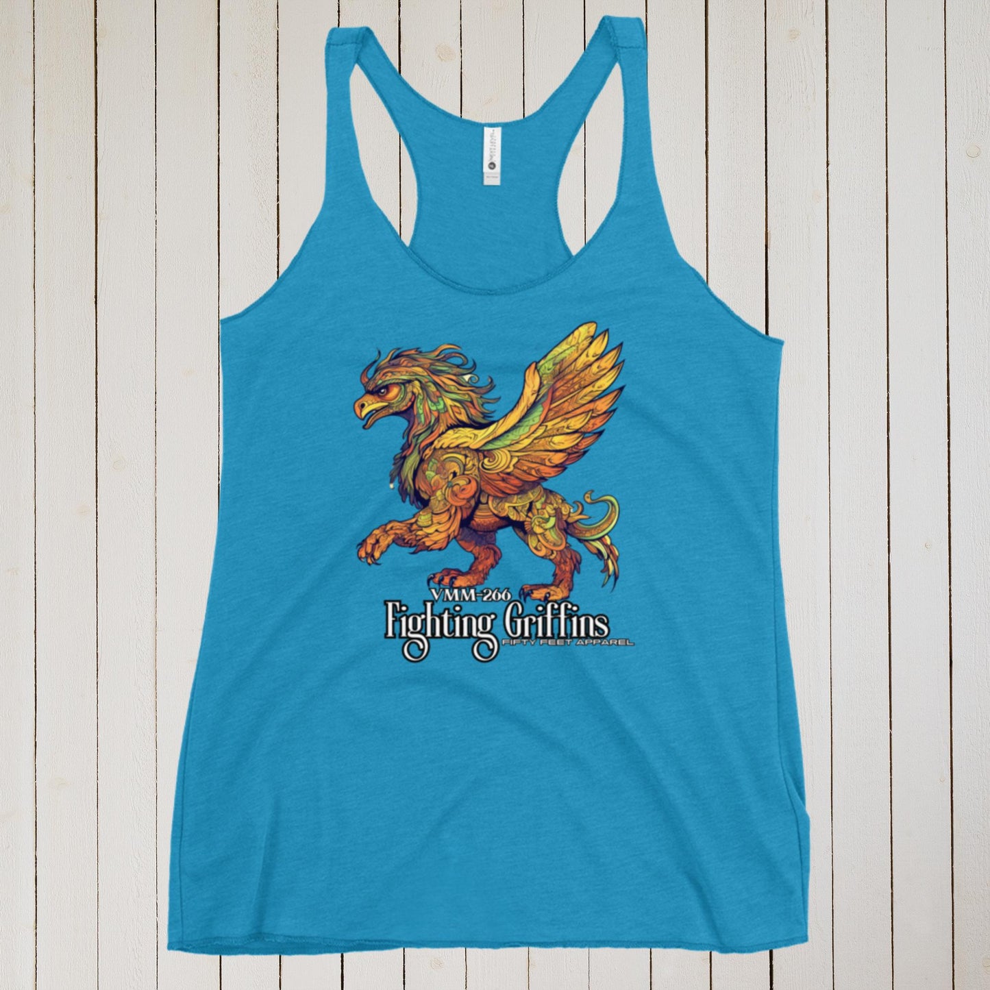 Fighting Griffins 266 Graffiti Edition Women's Racerback Tank