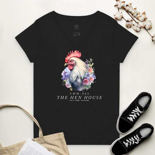 VMM-263 The Hen House Women’s recycled v-neck t-shirt